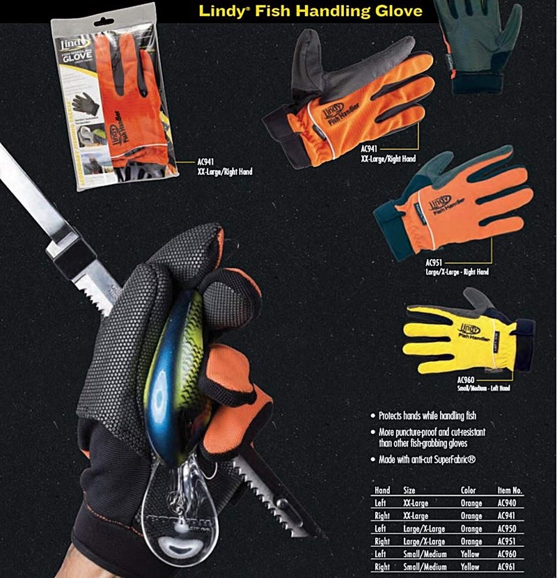 Lindy Fish Handling Glove Puncture-Proof and Cut Resistant Fish-Grabbing Glove, Left Hand, Large/X-Large - Image 4